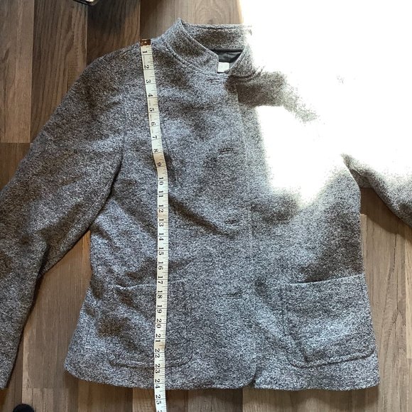 Talbots Grey Wool Blazer for Women Size 12 - Picture 4 of 7